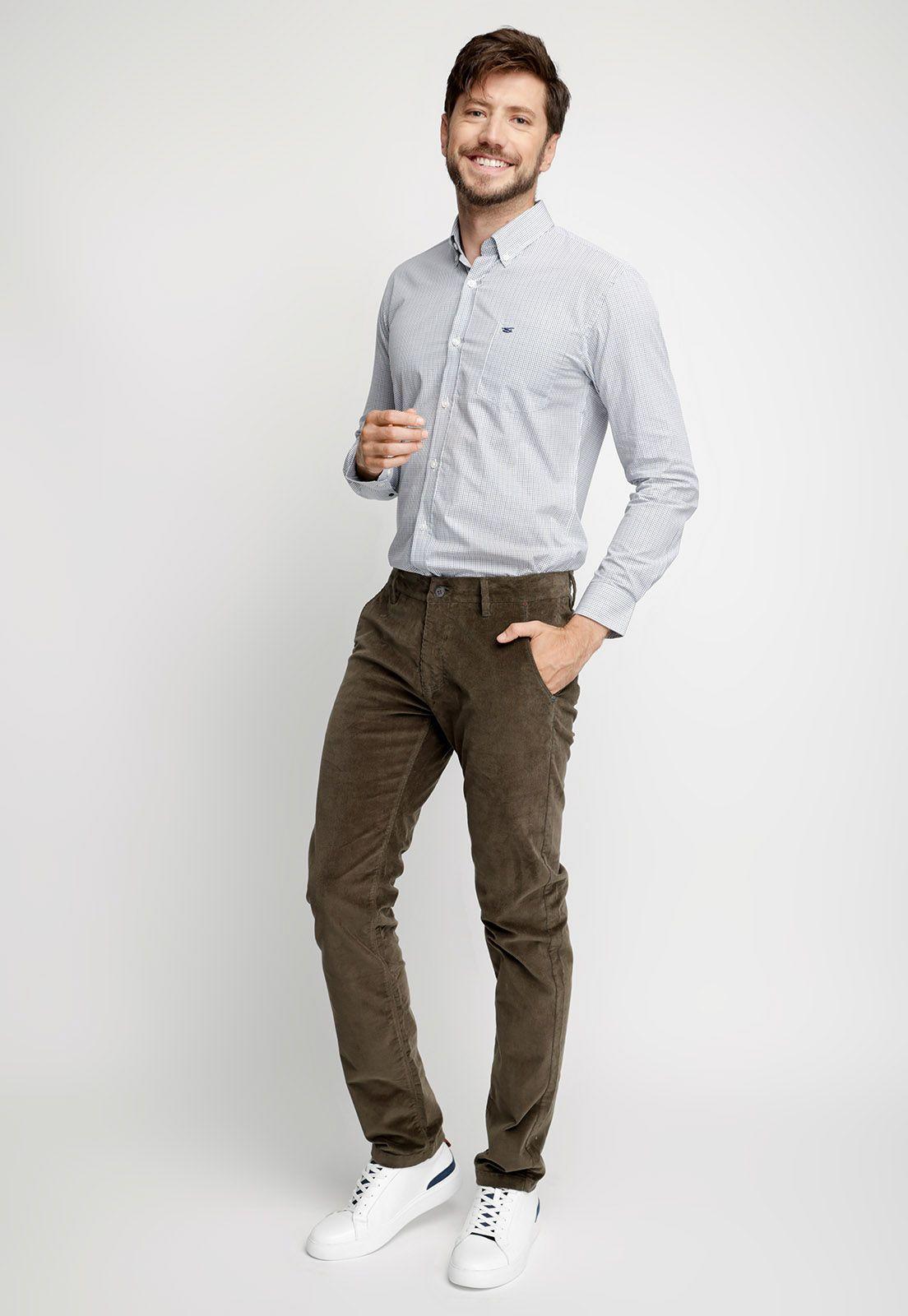 Camisa Smart Casual Parma Coffe-3