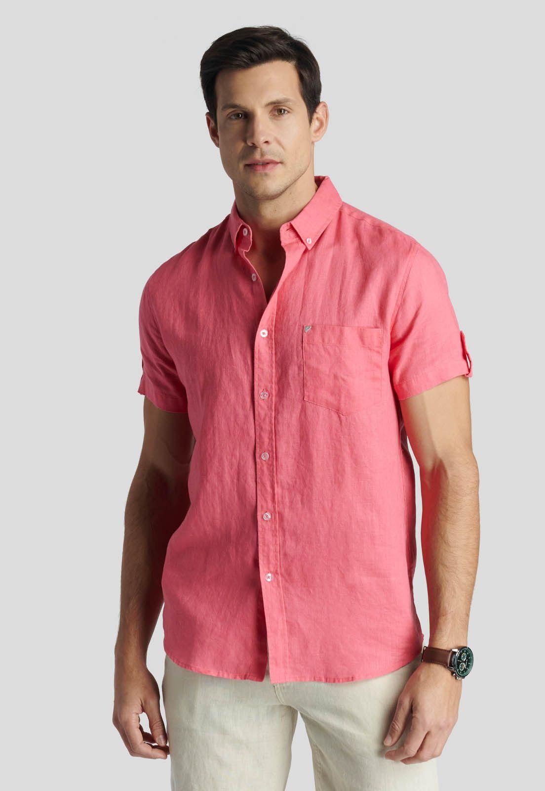 Camisa  Colchester Heritage Coral-0