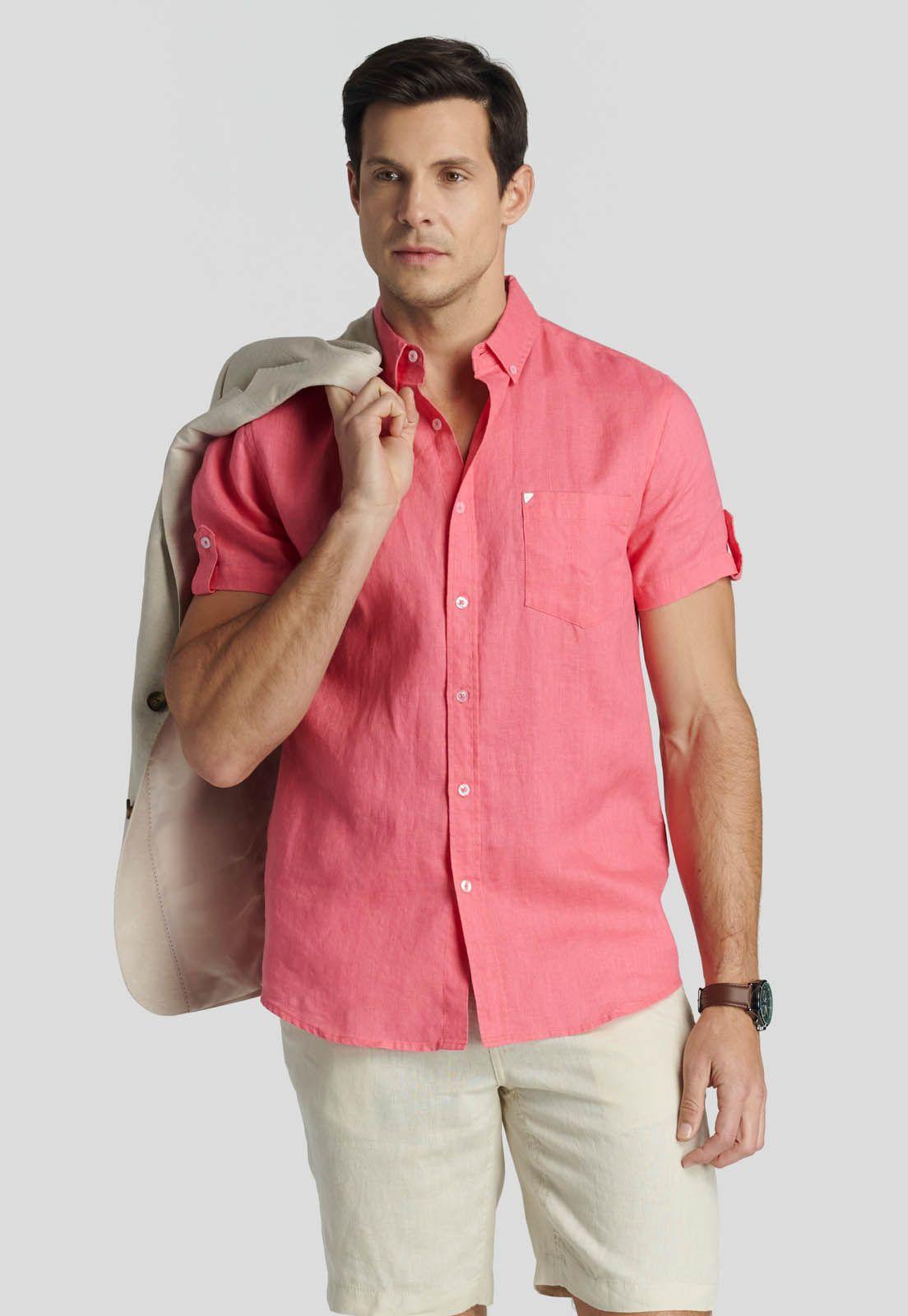 Camisa  Colchester Heritage Coral-4