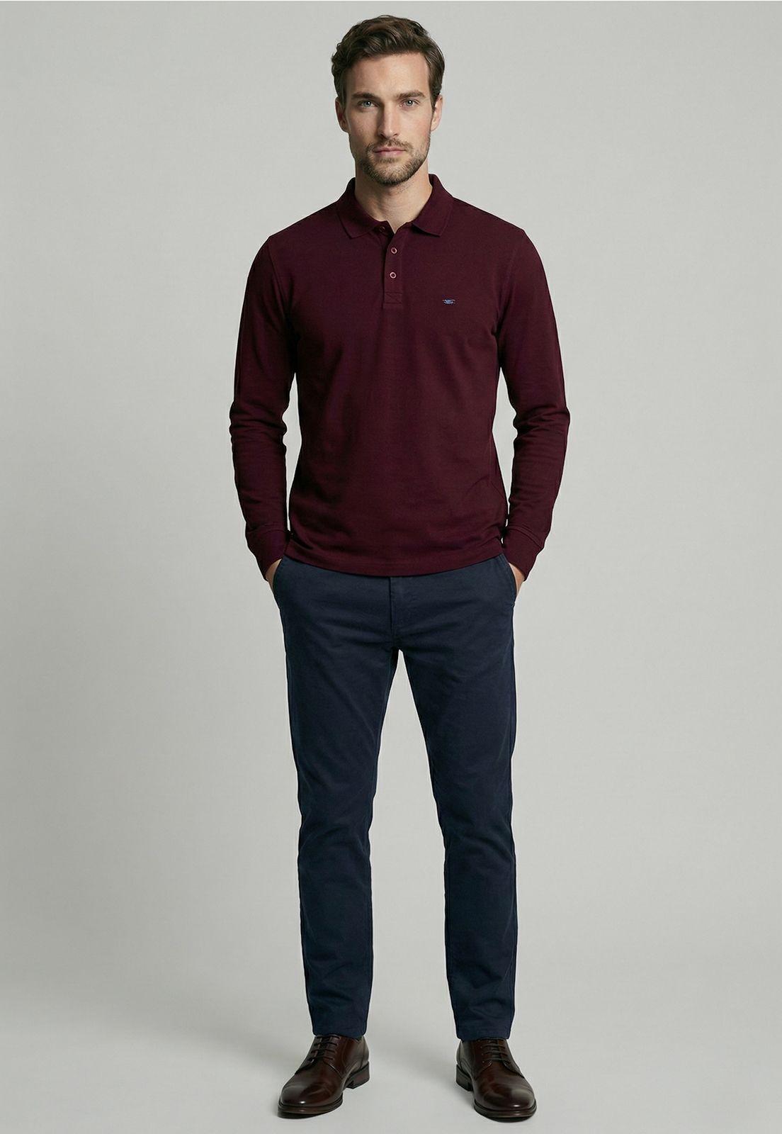 Poleras Basica Ml Pique Plum-1