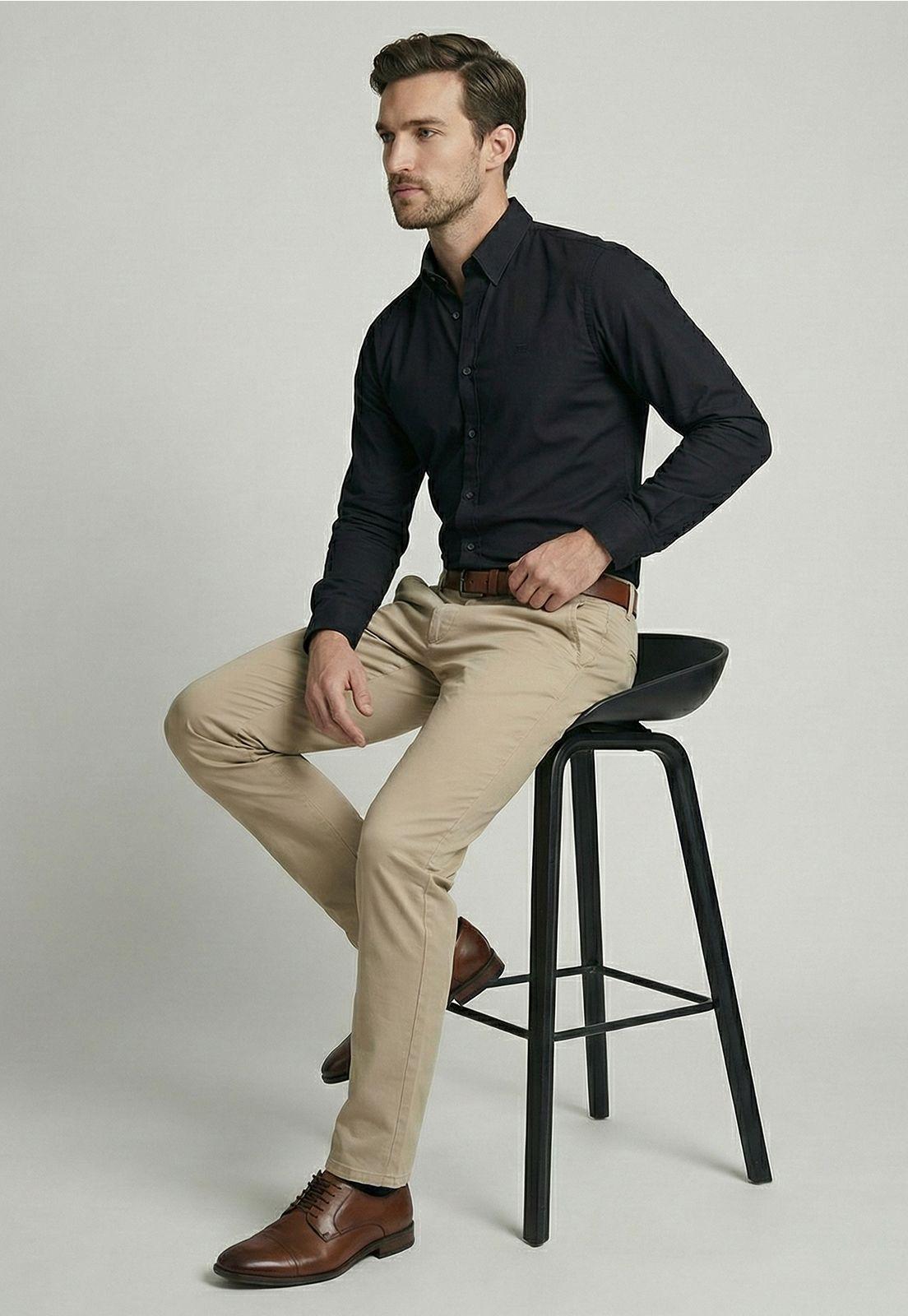 Camisa Slim Dublin Black-4