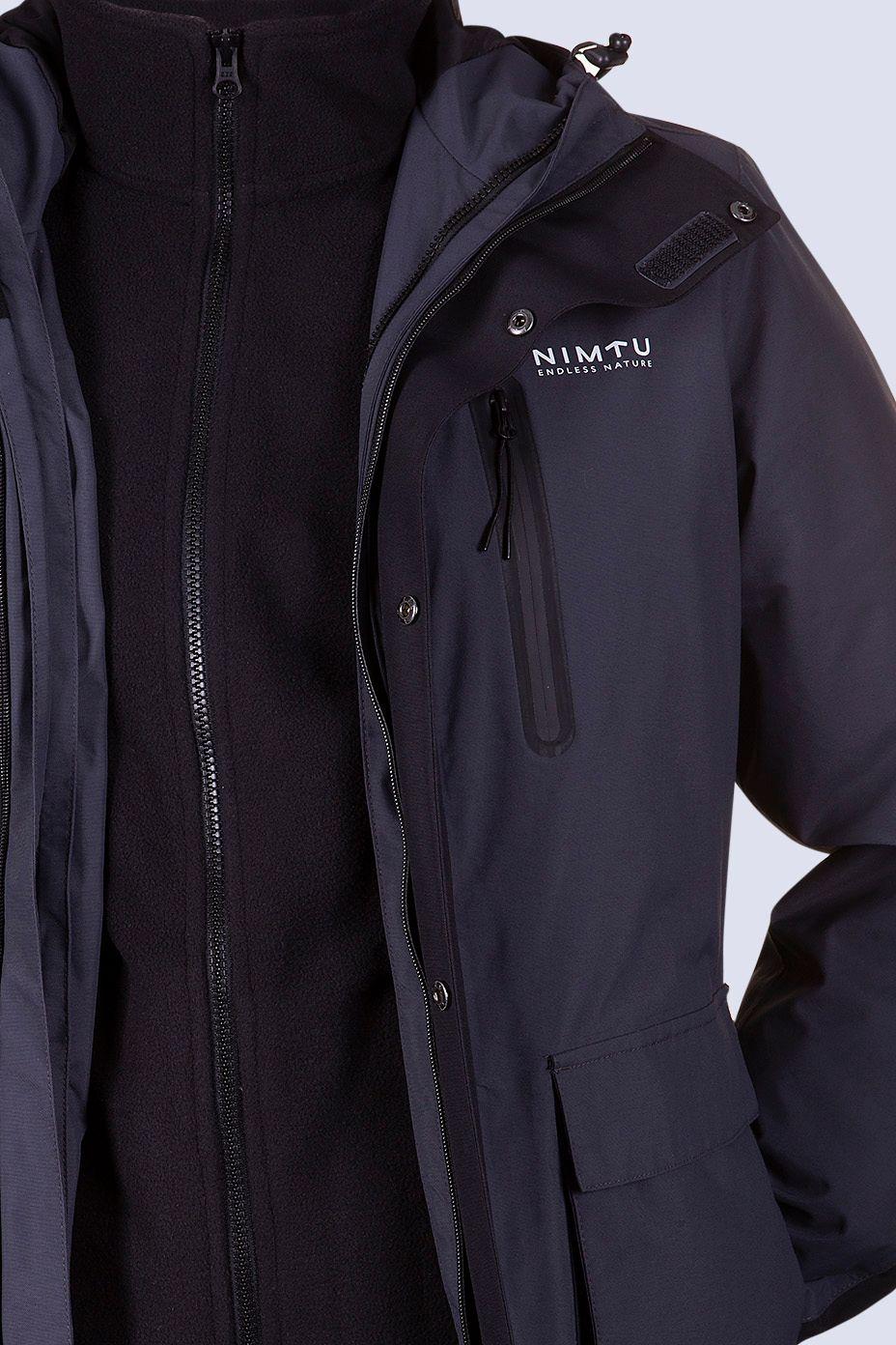 Chaqueta Urbana 3 En 1 Villarrica Black-2