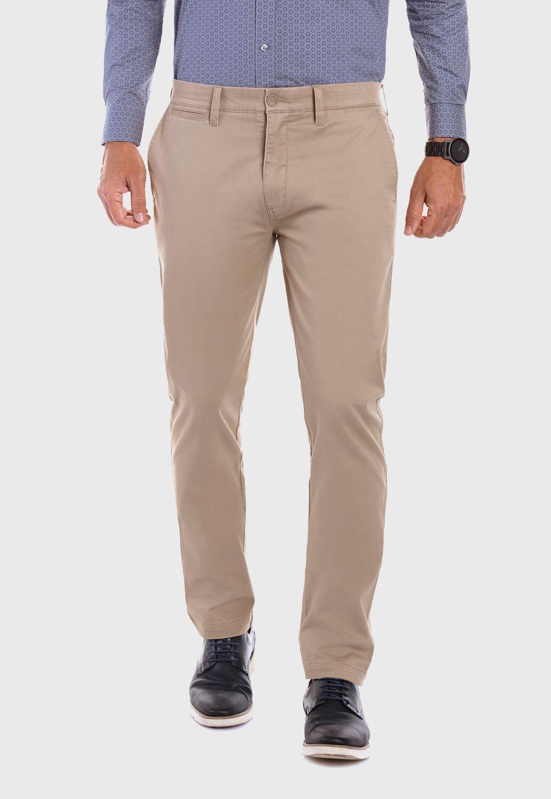Pantalón Twill Slim /31 Khaki-0