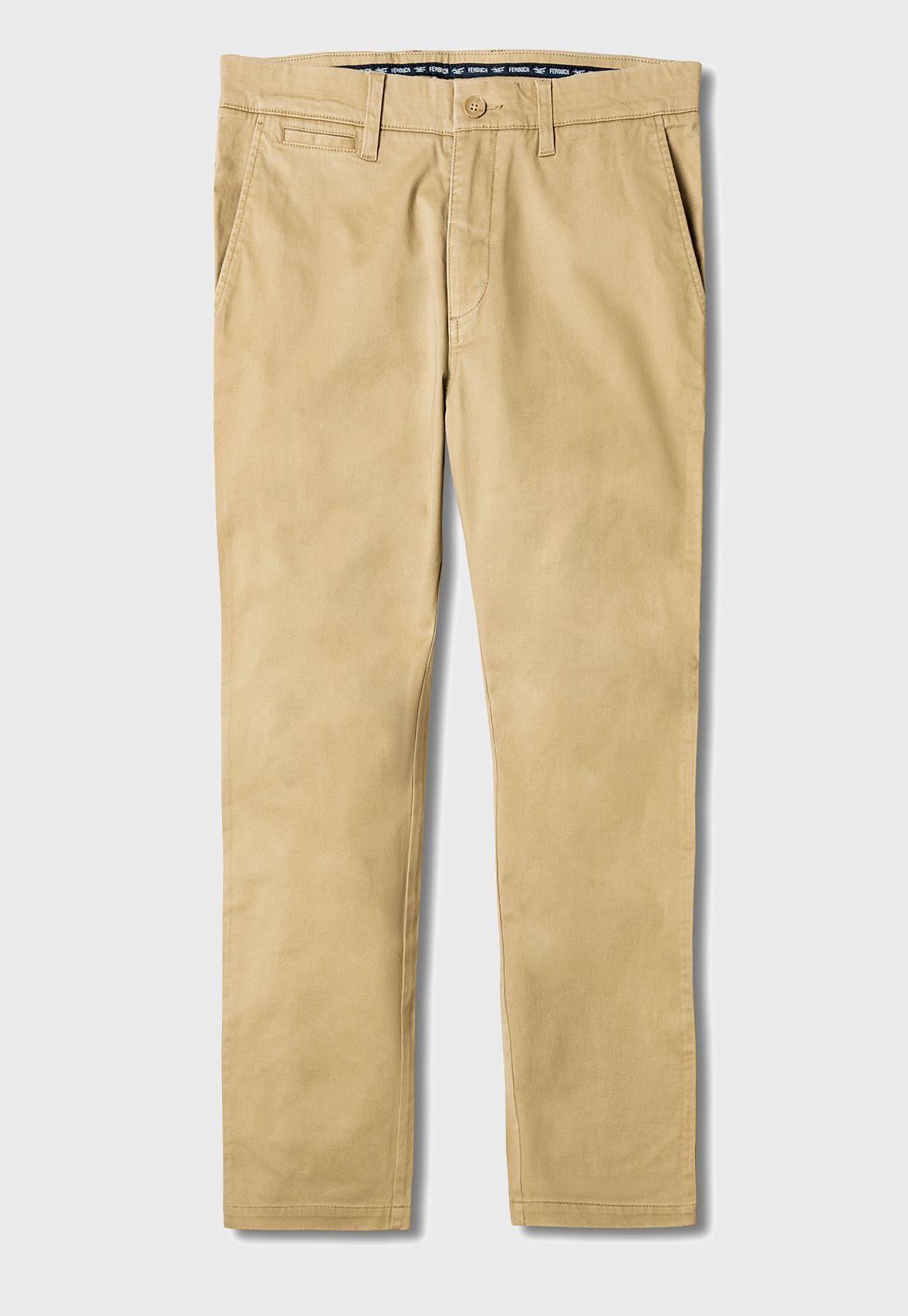 Pantalón Twill Slim /31 Khaki-4