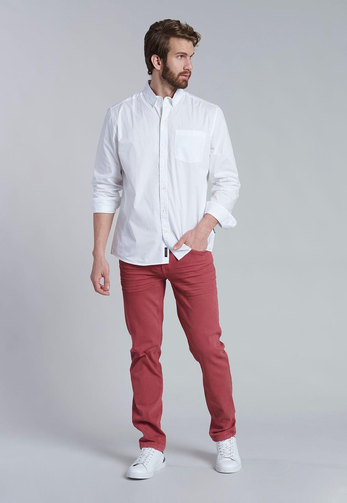 Camisa White Garment Dyed Sport Fj-1