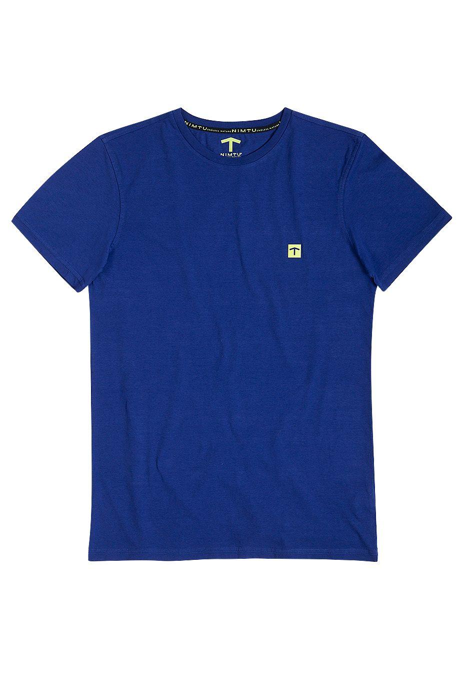 Polera Back Print Hudson Blue-0