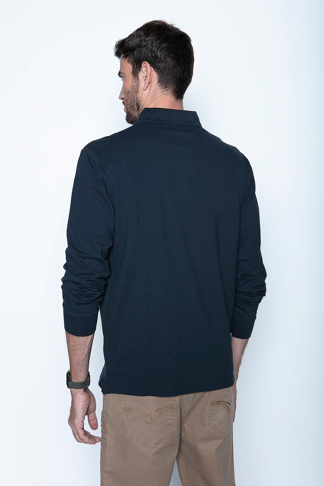 Polera Polo Ml Navy-1