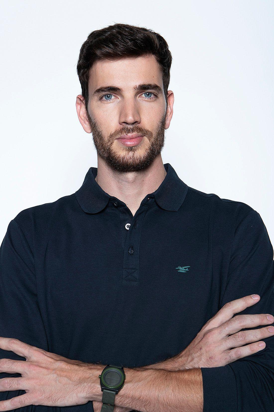 Polera Polo Ml Navy-2