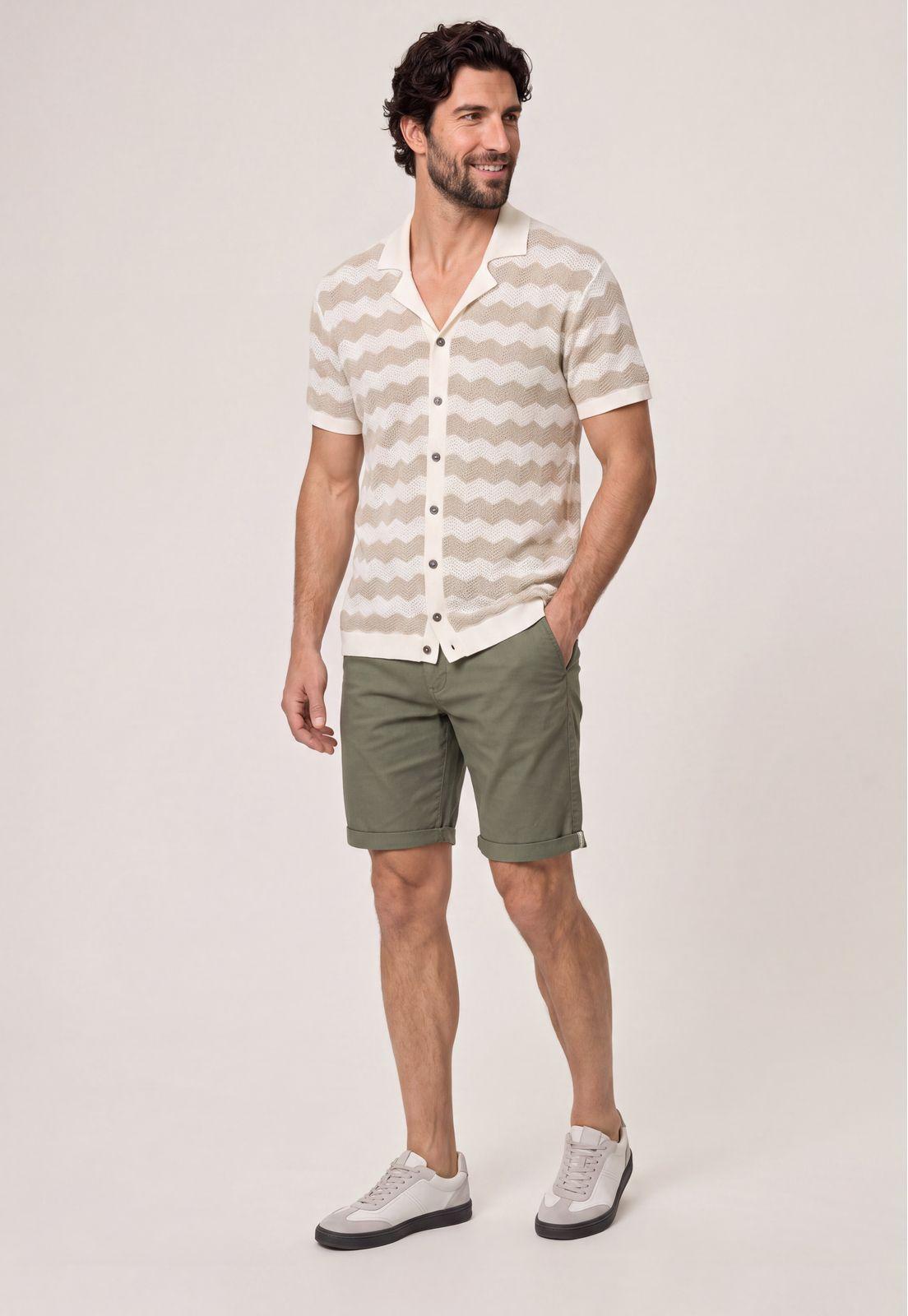 Camisa Tejida Concord Beige-1