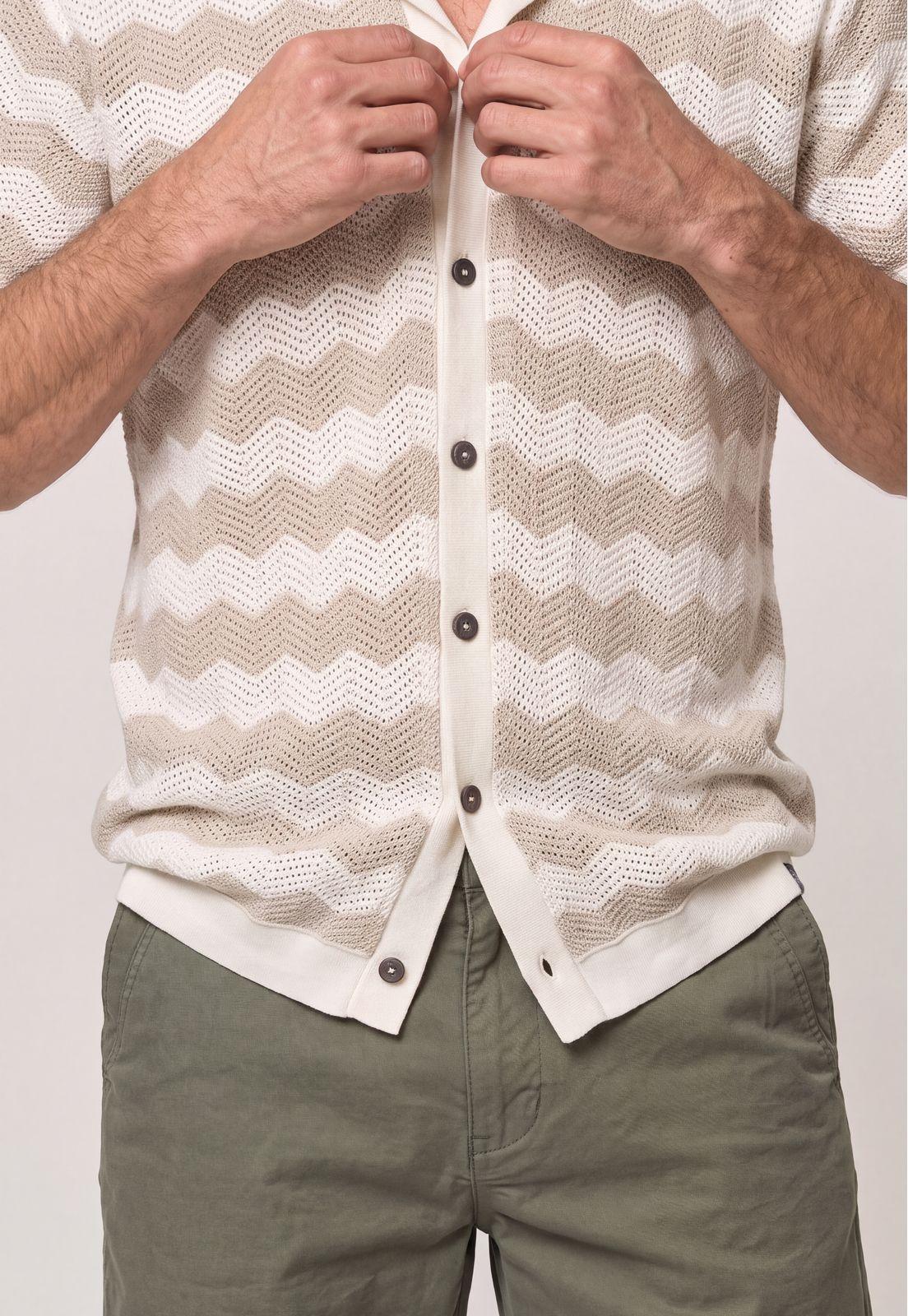 Camisa Tejida Concord Beige-3