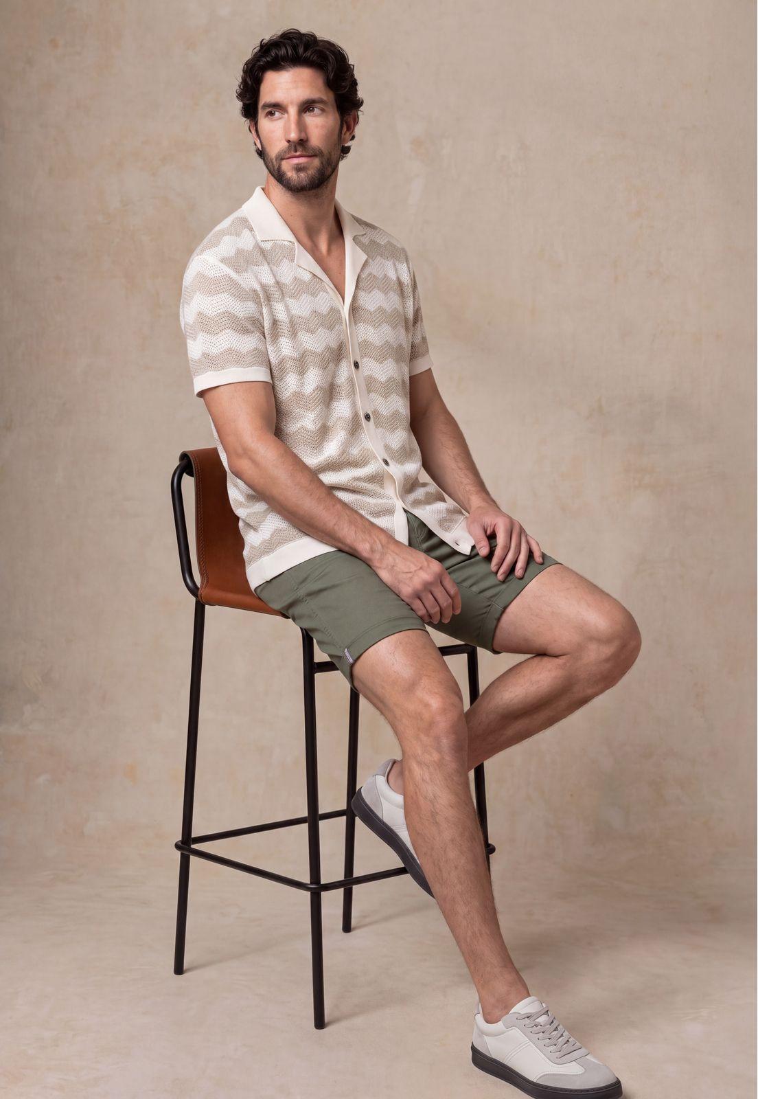 Camisa Tejida Concord Beige-4