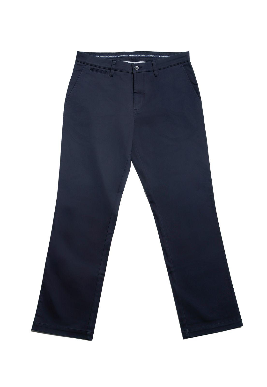 Pantalón Twill S/Pliegues L/31 Navy-1