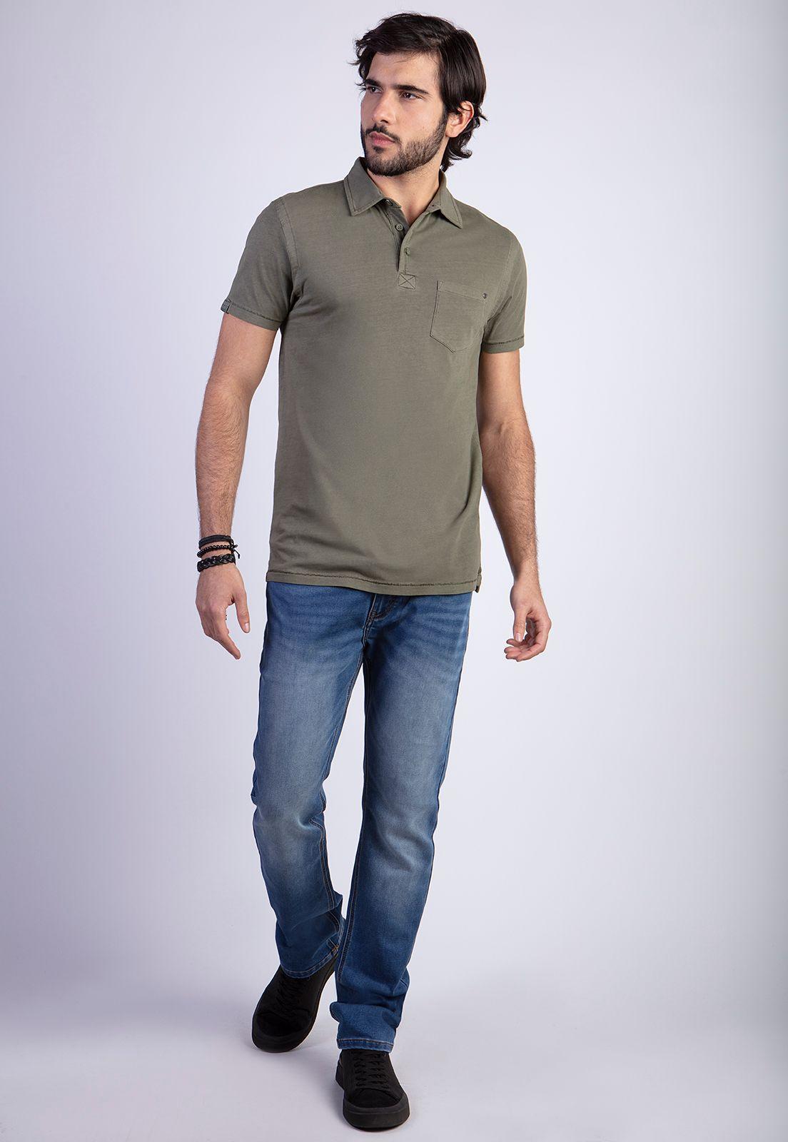 Polera Polo Lavada Orlando Military-2