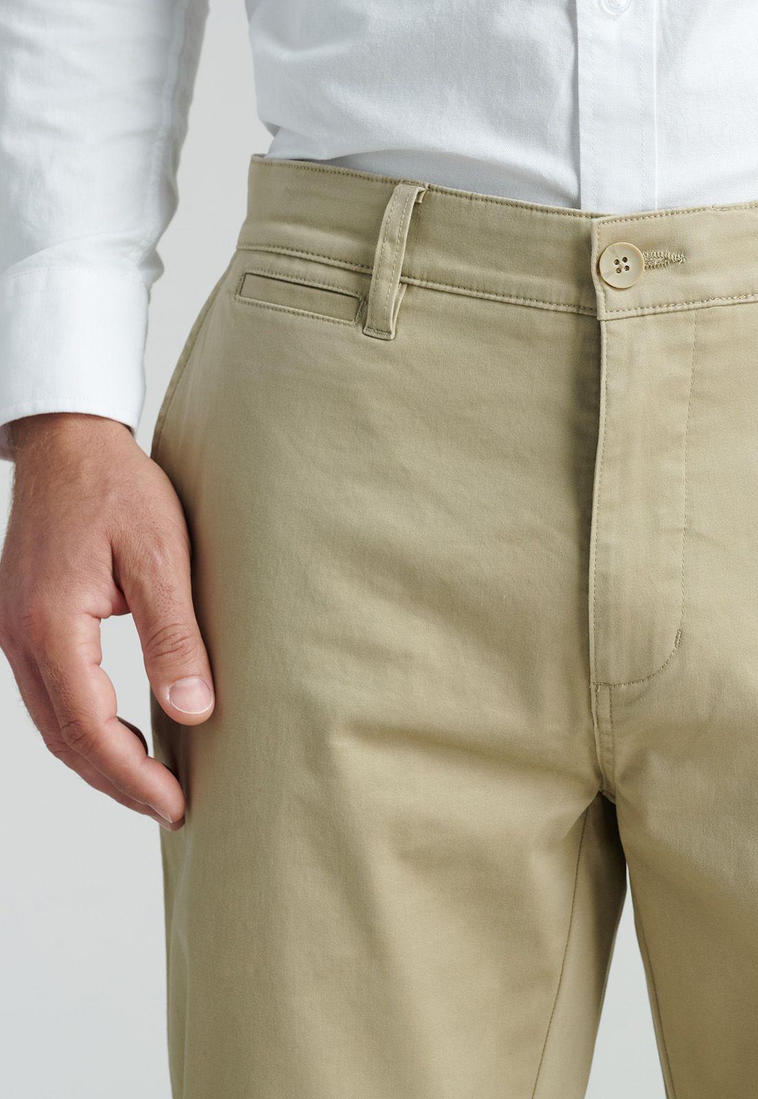 Pantalón Twill Slim /31 Business Khaki-2