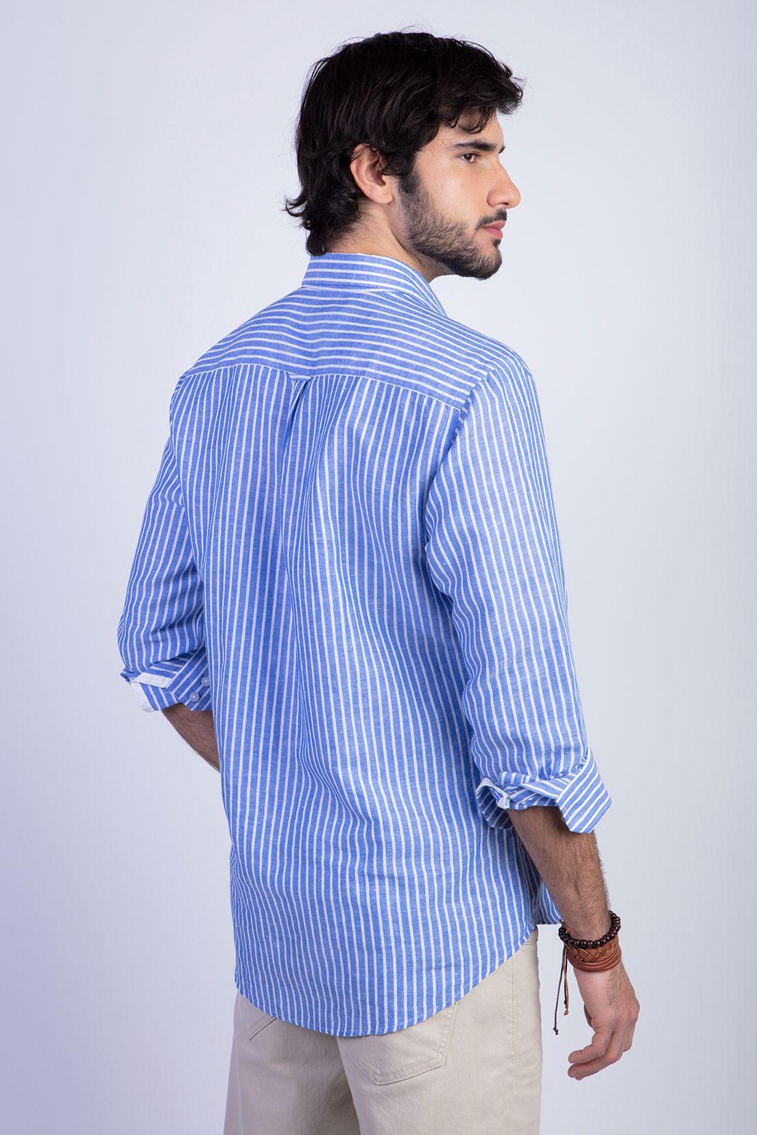 Camisa Listada Sport F Blue-1