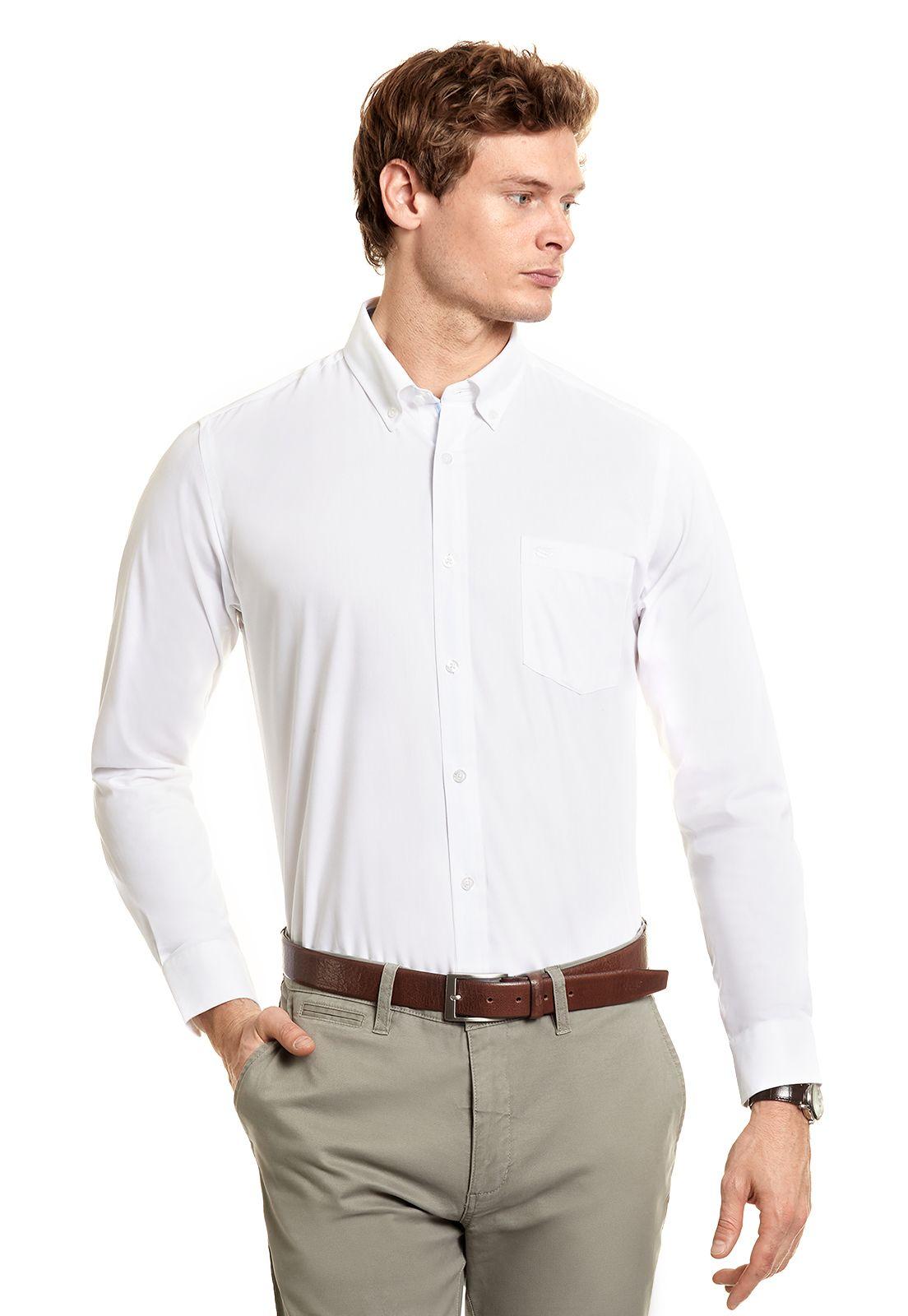 Camisa Oxford Smart Casual White-0