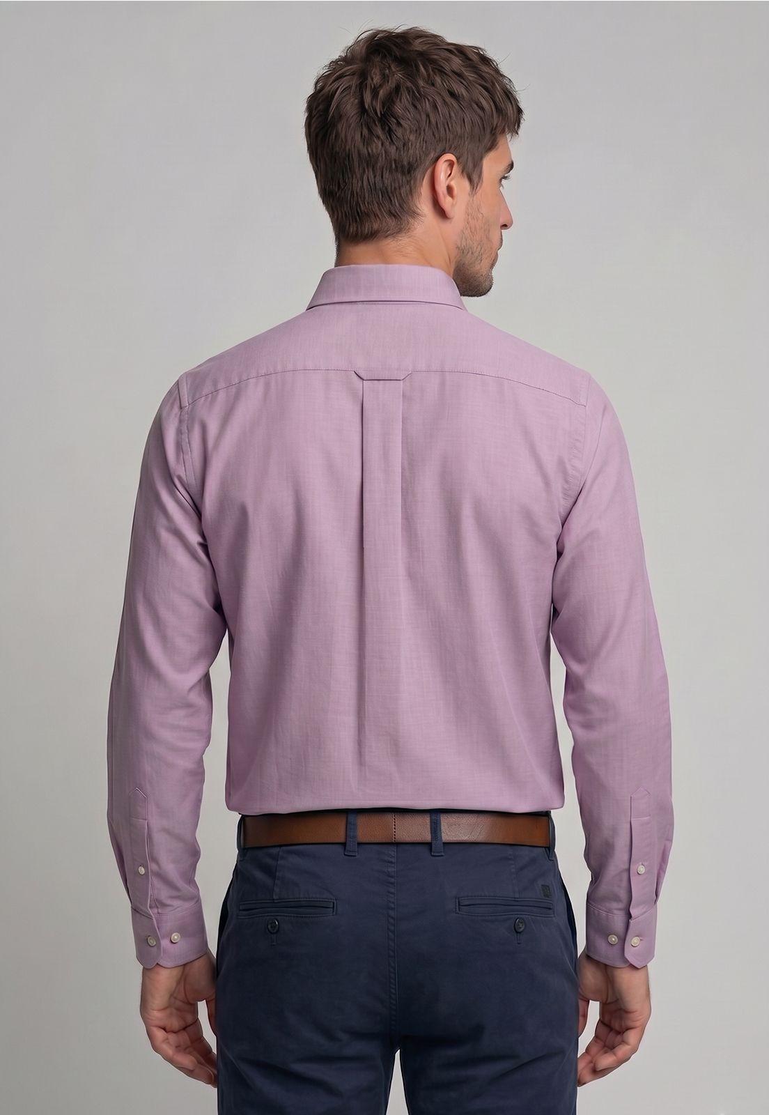 Camisa Oxford Smart Casual Pink-2