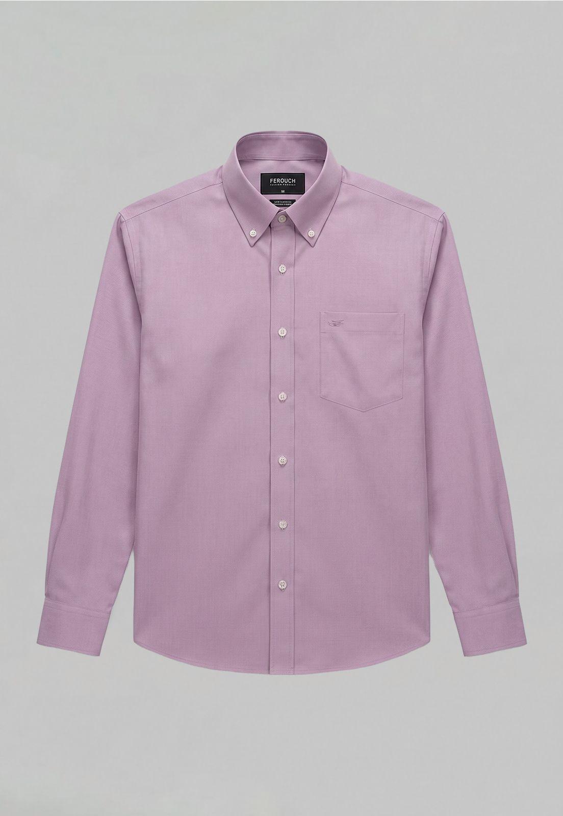 Camisa Oxford Smart Casual Pink-4