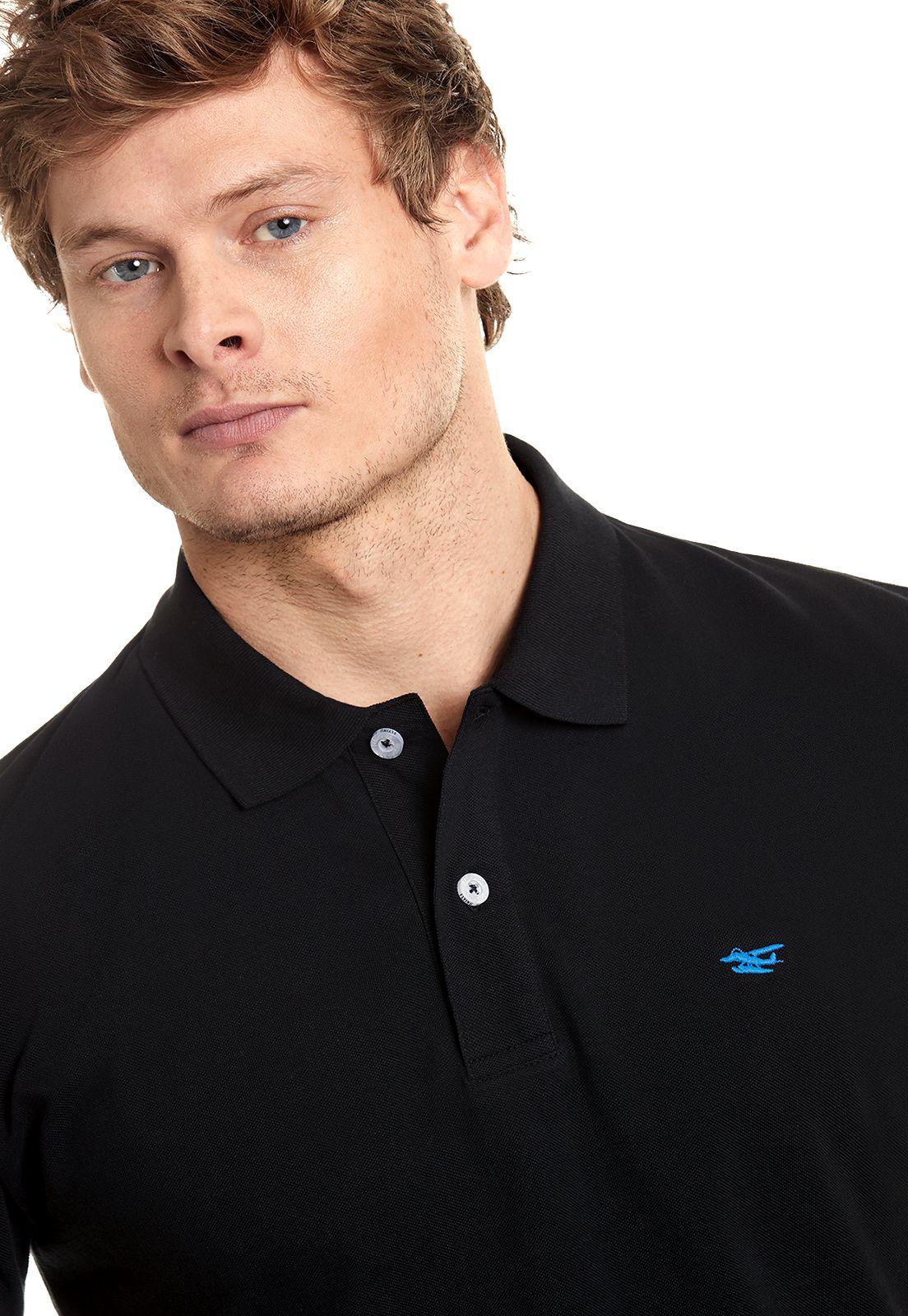 Polera Polo Básica Black-3