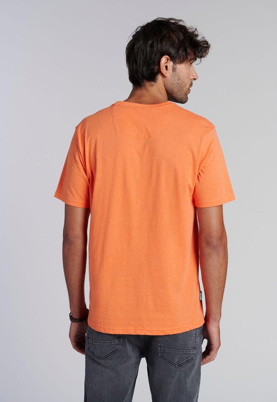 Polera Bolsillo Houston Orange Melange-3