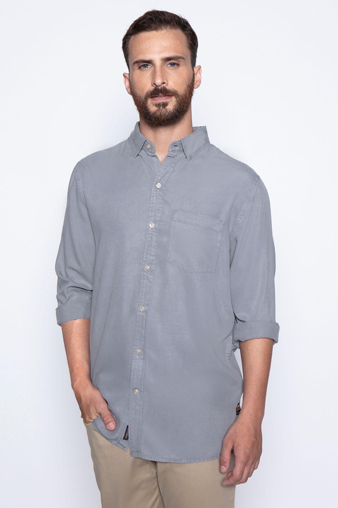 Camisa Lyocell Fj Lt Grey-0