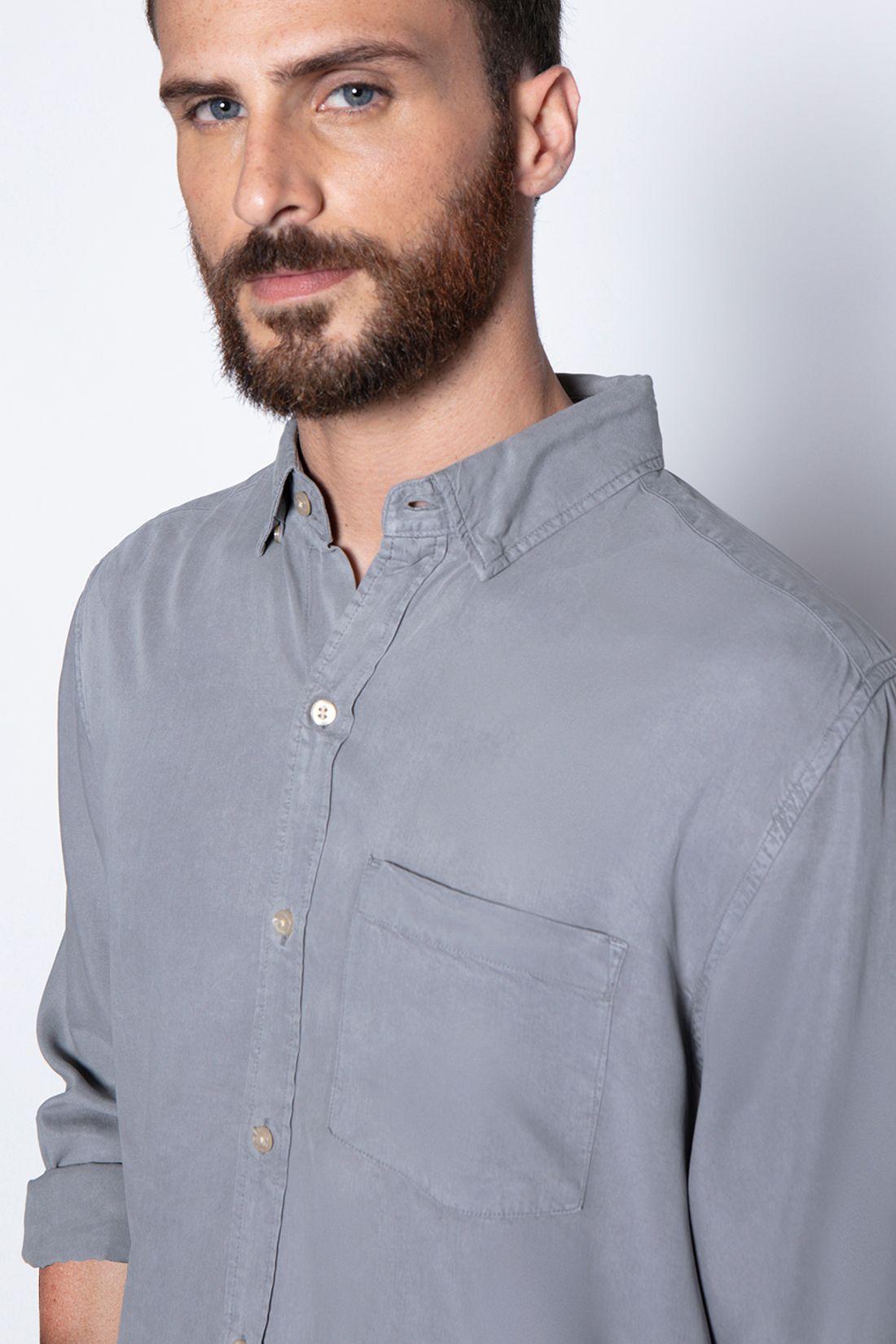 Camisa Lyocell Fj Lt Grey-2