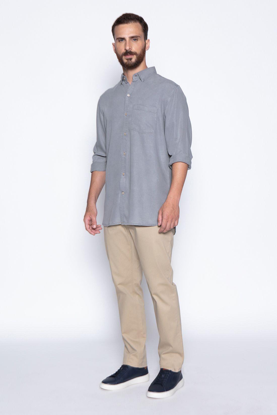 Camisa Lyocell Fj Lt Grey-3