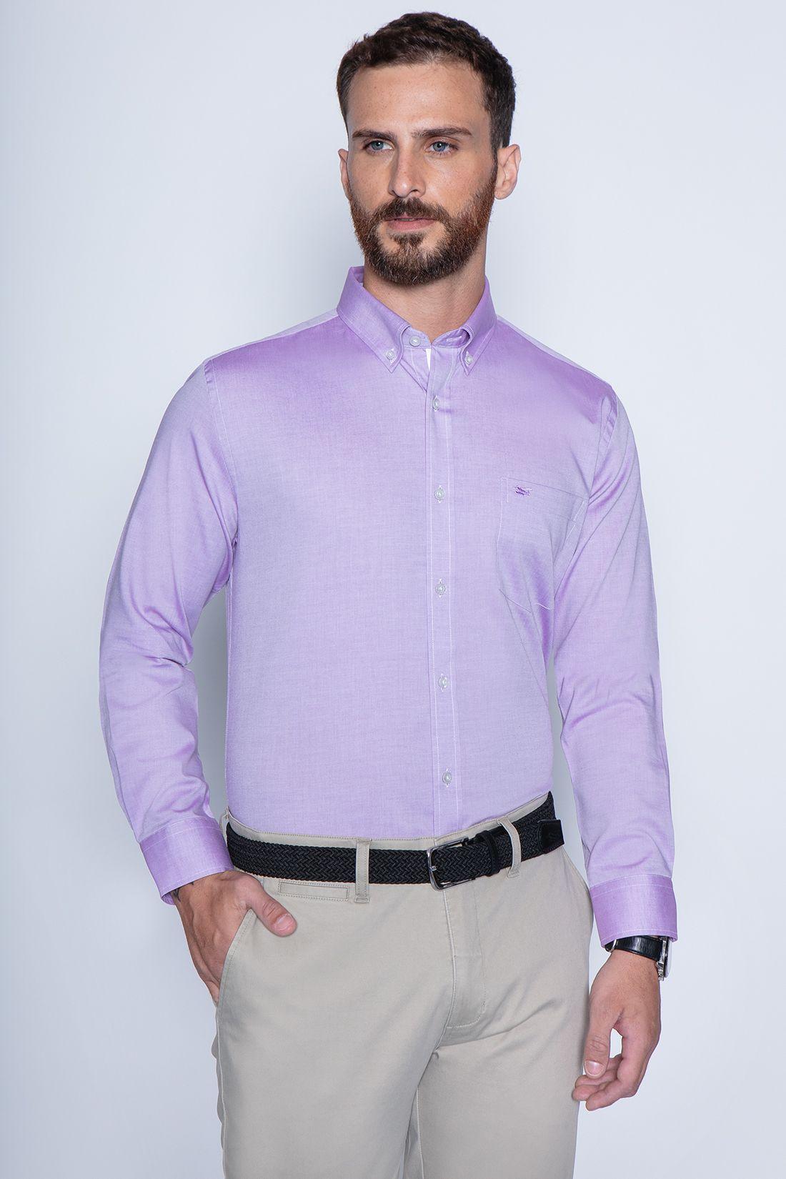 Camisa Smart Casual Violet Oxford-0
