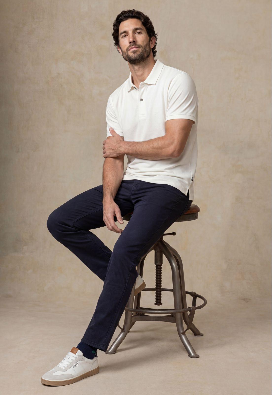 Pantalón Five Pocket Regular Navy-4