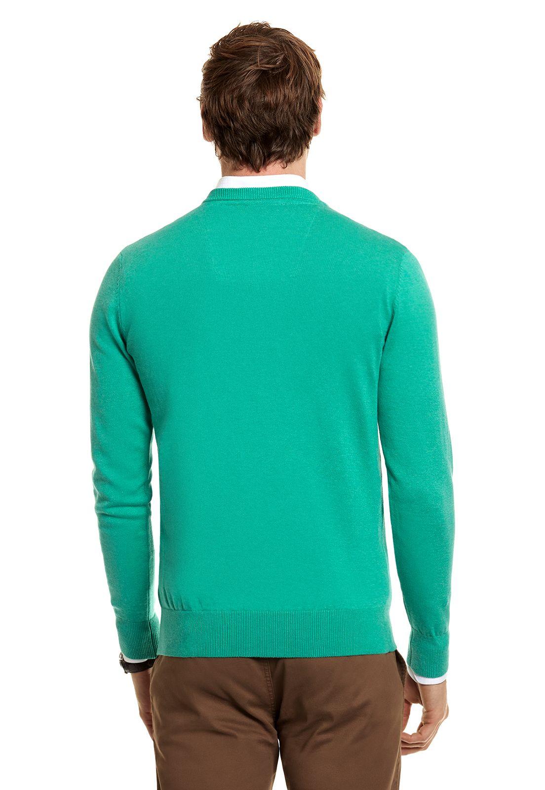 Sweater Melange Smart Casual L/S Lt.Green Melange-2