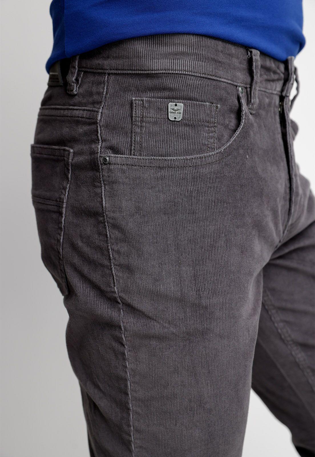 Pantalón Corduroy Fj Dk. Grey-2