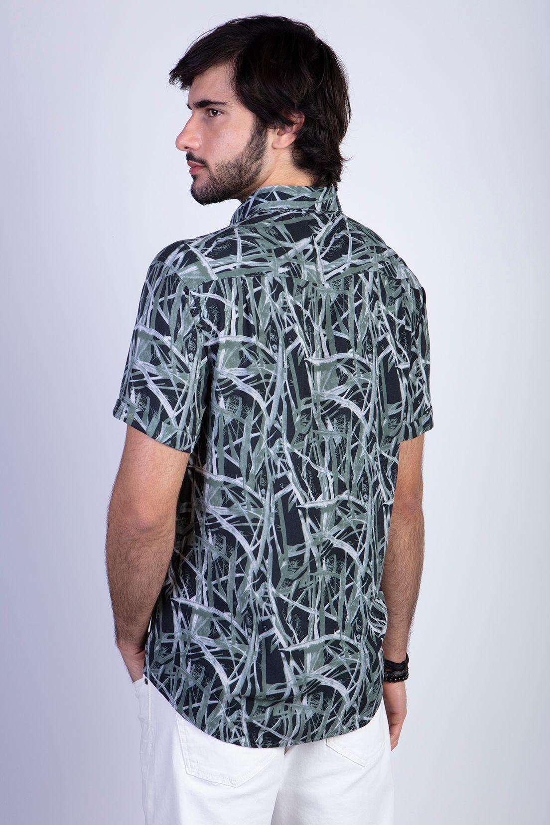 Camisa Estampada Bamboo Fj Green-1