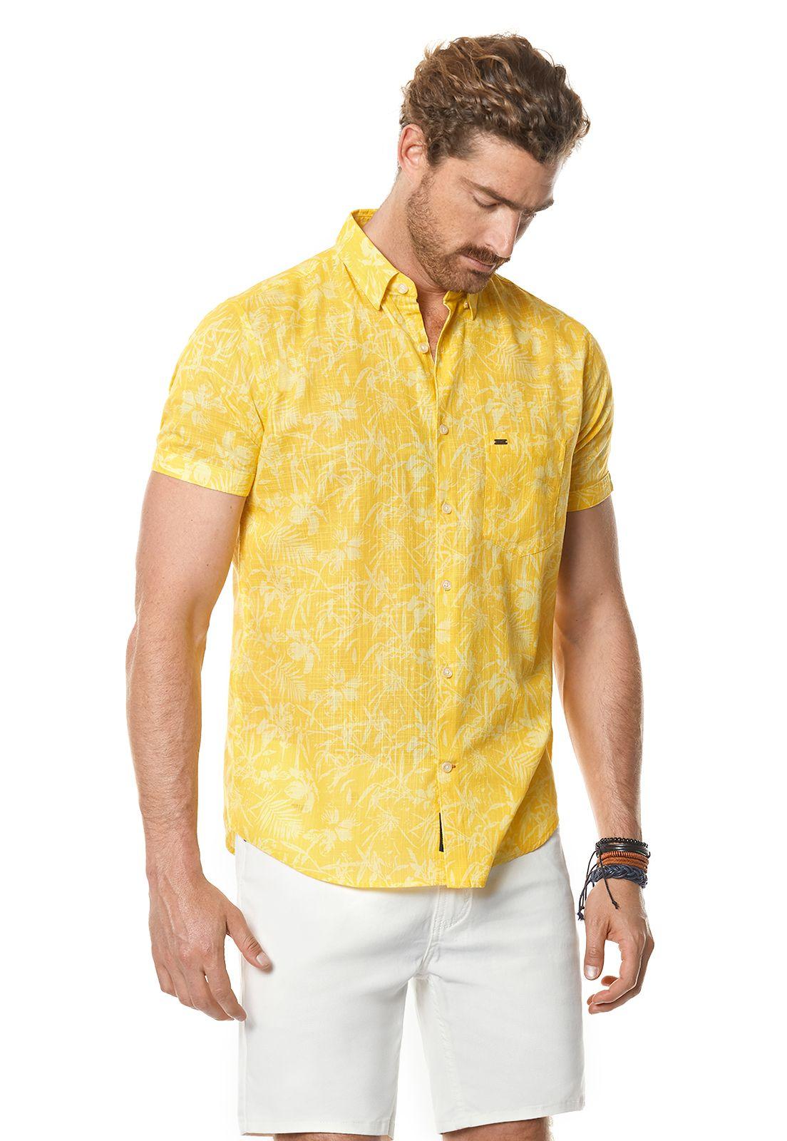 CAMISA ESTAMPADA DAKOTA FJ YELLOW-0