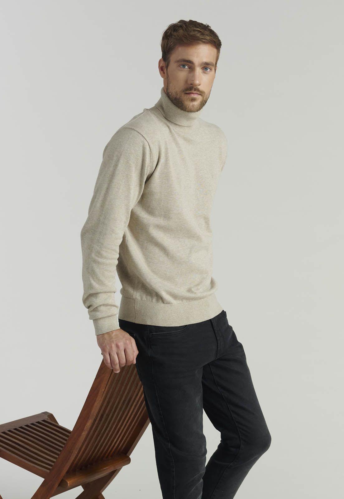 Sweater Turtle Neck F Smart Casual Dk Oyster-4