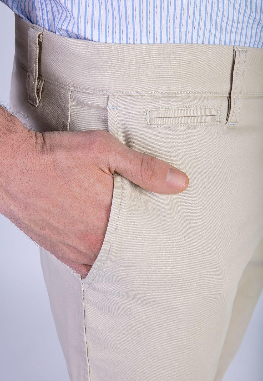 Pantalón Twill Without Pleats L/31 Sand-3