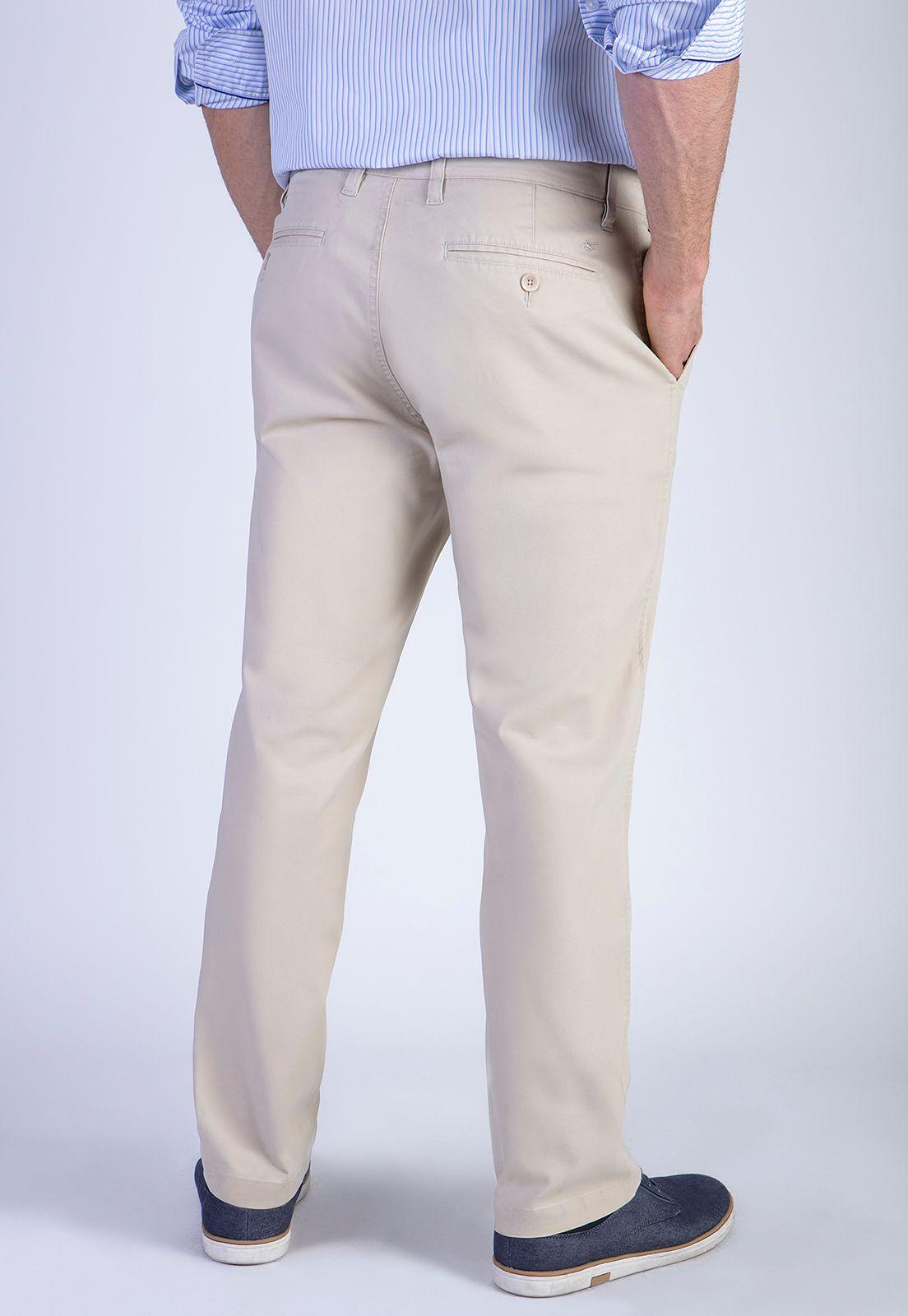 Pantalón Twill Without Pleats L/31 Sand-1