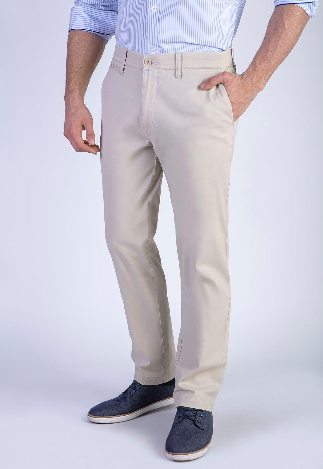 Pantalón Twill Without Pleats L/31 Sand-0