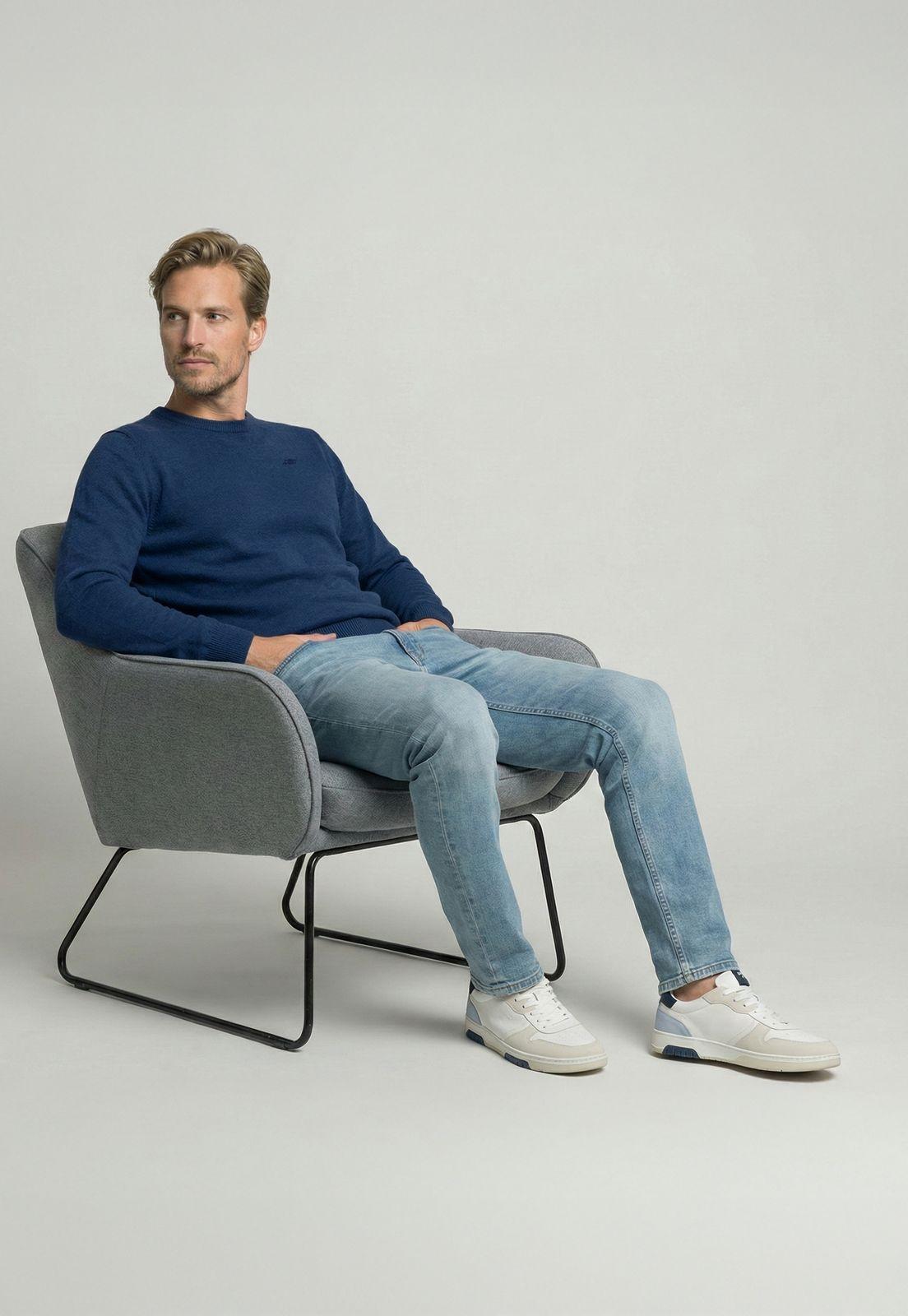 Sweater Madrid Navy Melange-4