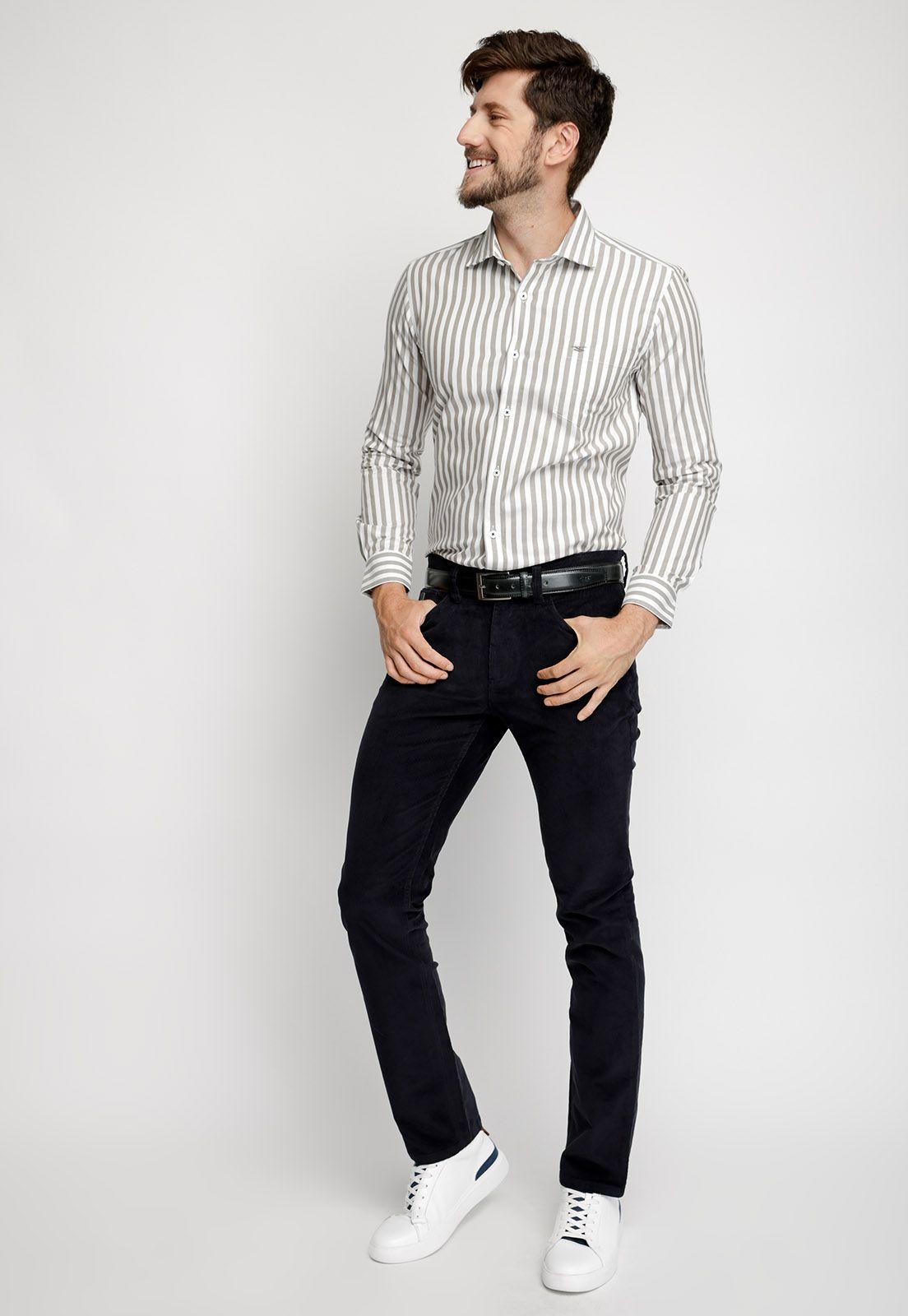 Camisa Listada New York F Camel-3