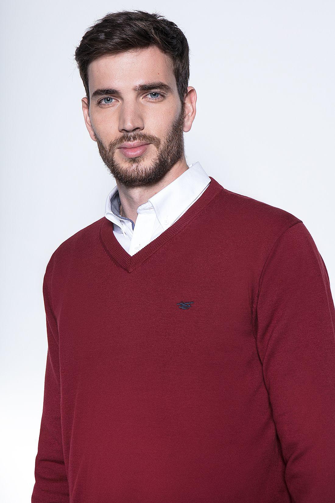 Sweater Burgundy Smart Casual L/S-2