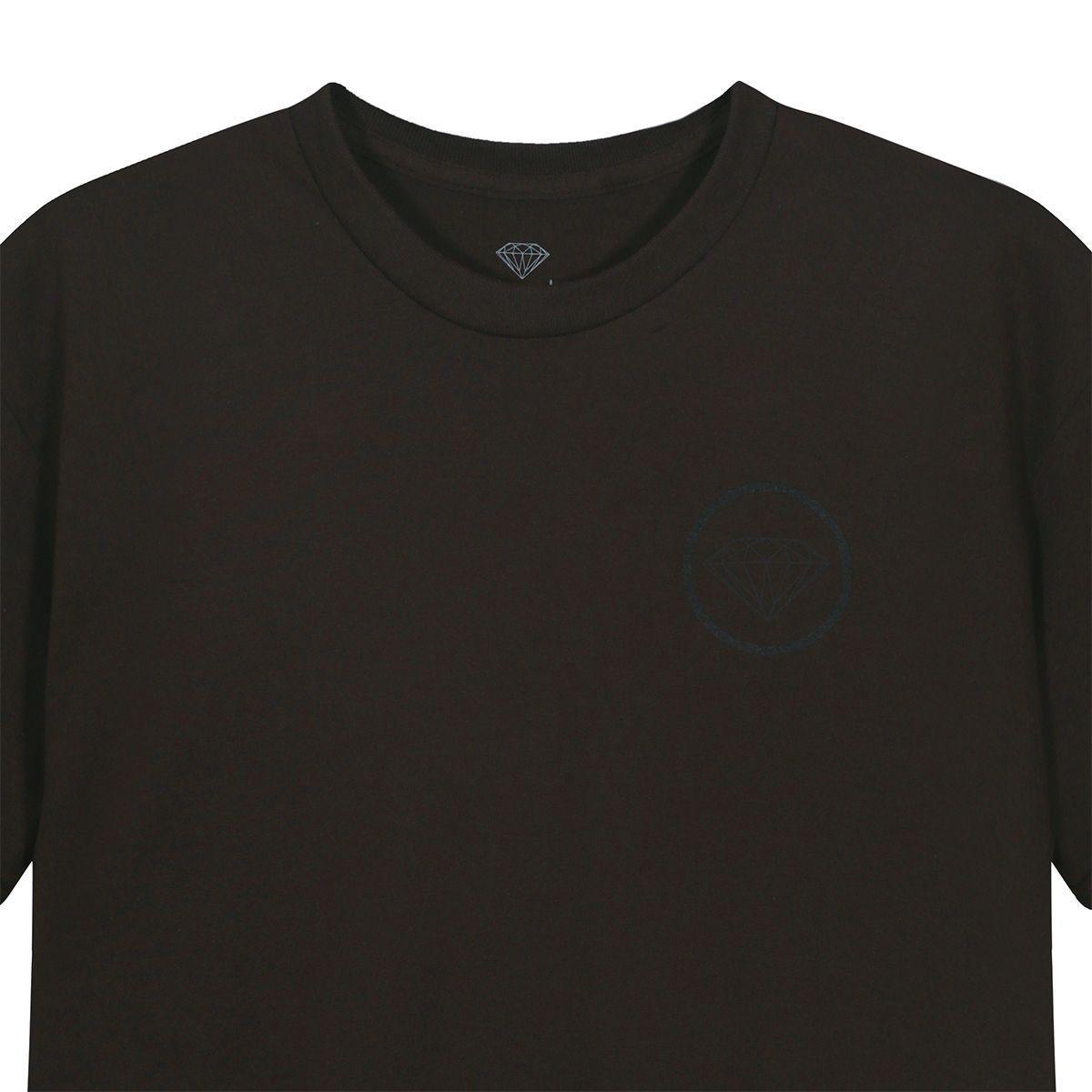 Polera DIAMOND Brilliant Circle Tee Dark Chocolate-0
