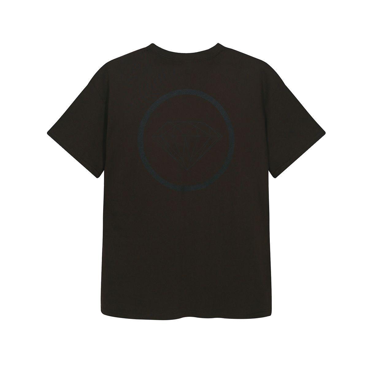 Polera DIAMOND Brilliant Circle Tee Dark Chocolate-1
