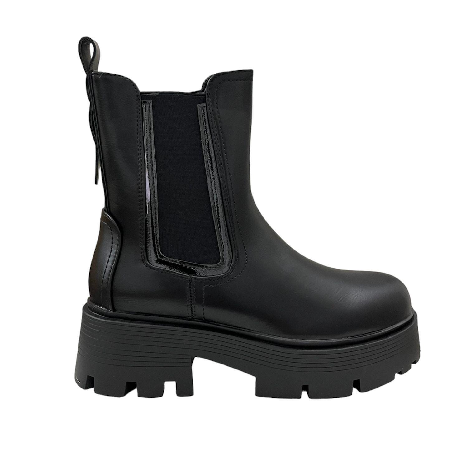 Botas casuale negras mujer-0