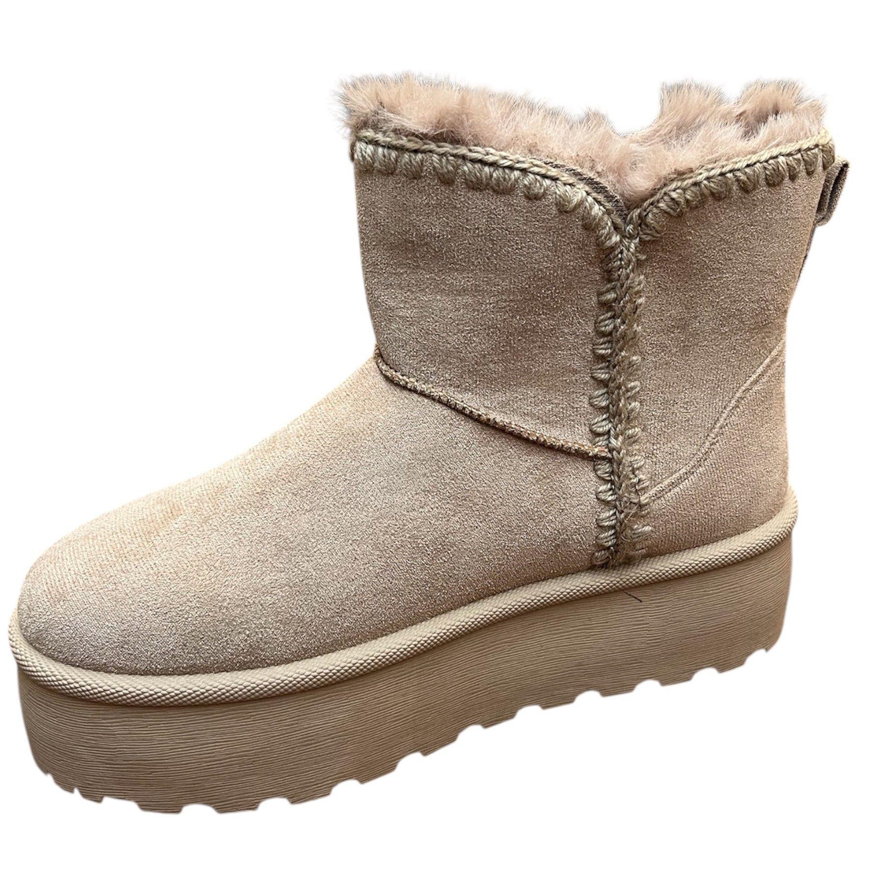 Botas Ugg Mujer Peludas Con Plataforma-1