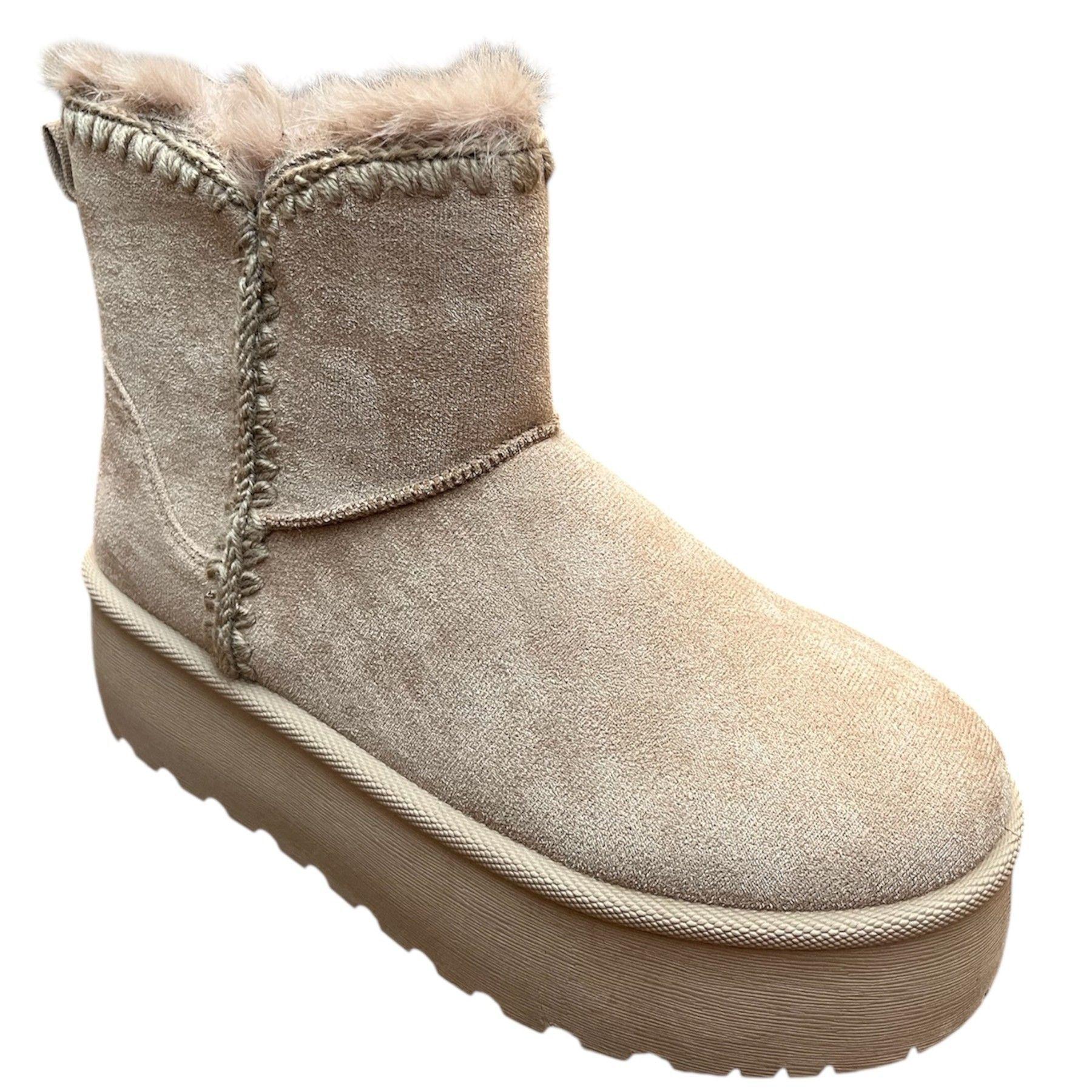 Botas Ugg Mujer Peludas Con Plataforma-2