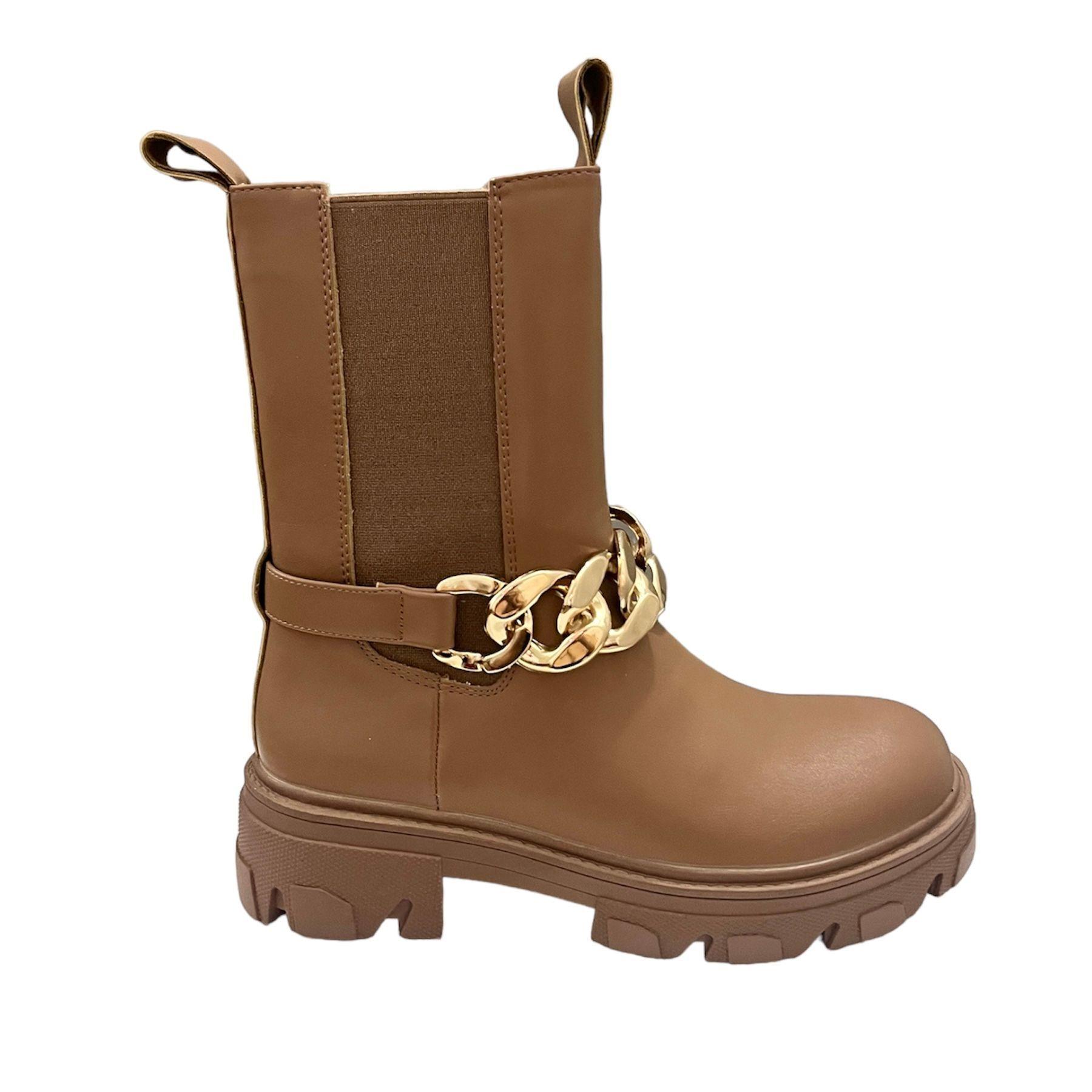 Botas camel casuales-0