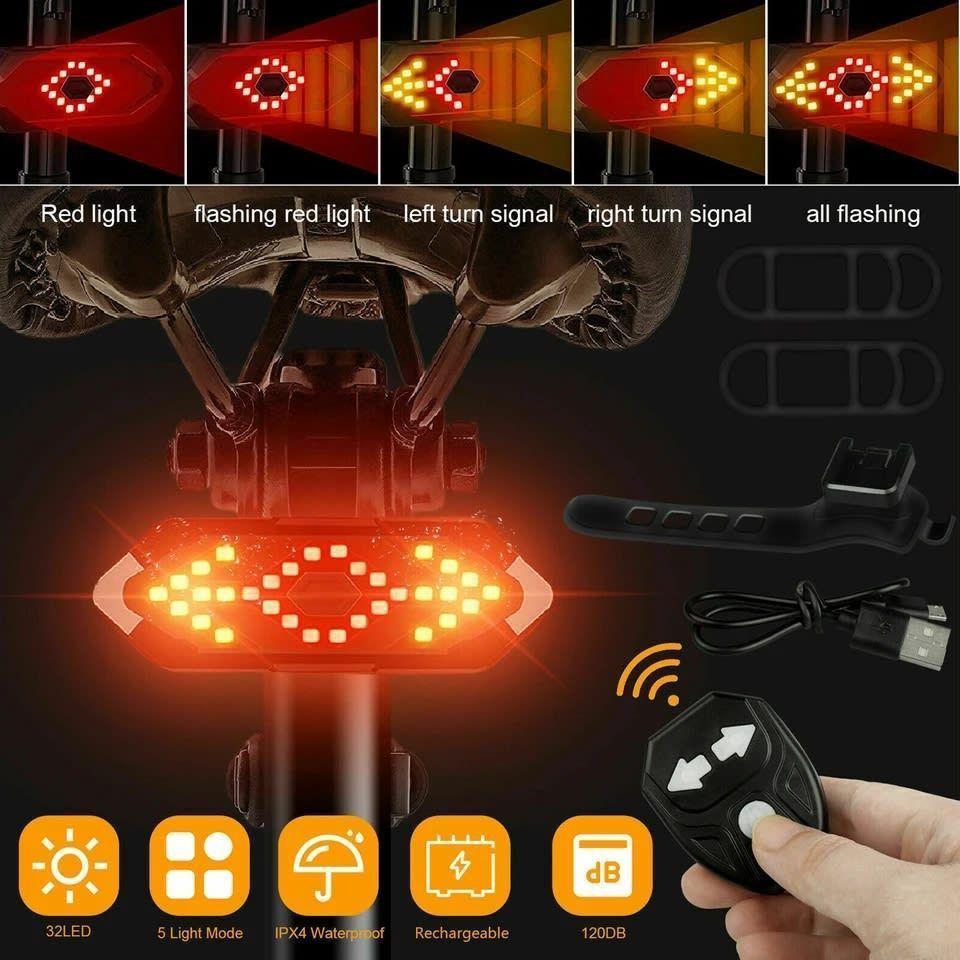 Luz con se alizacion para bicicleta-2