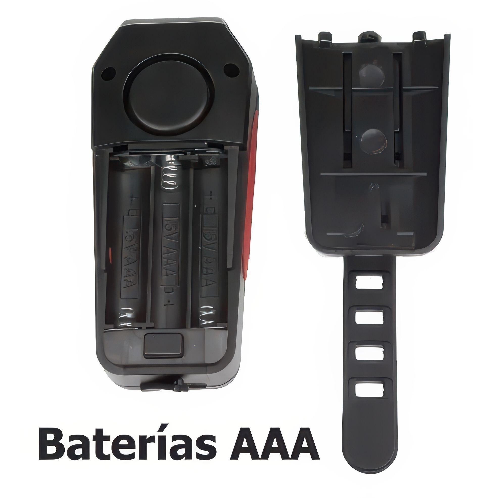 Luz a pila para Bicicleta con Bocina-3