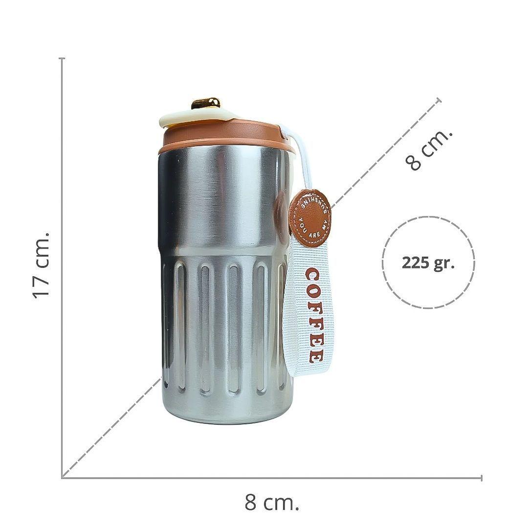 Vaso Termico de Acero Inoxidable con Termometro 460 ml-3