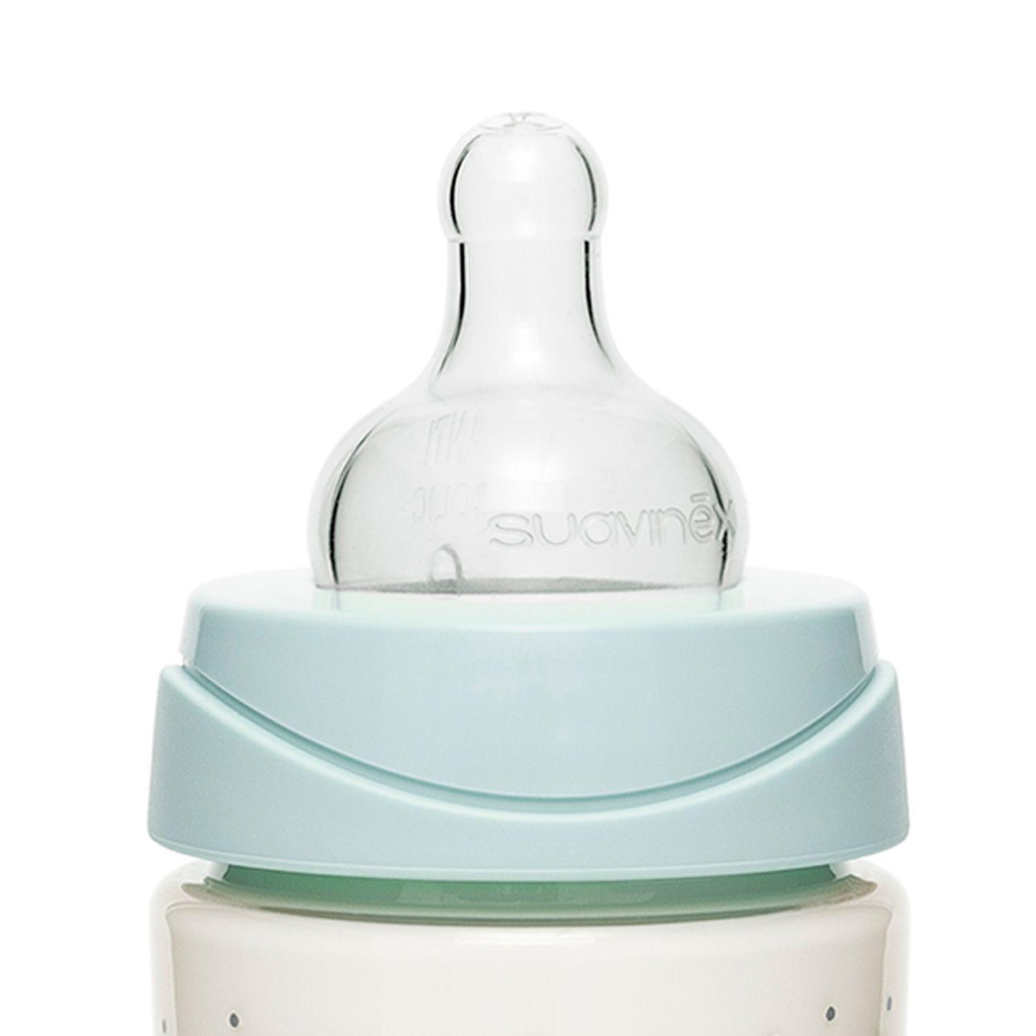 Mamadera Premium Hygge Verde de 360ml con Tetina Redonda de Silicona Flujo Denso +4 meses-1
